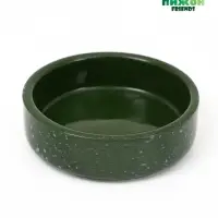 Миска для грызунов &laquo;Брызги&raquo;, 100 мл, 8.5&times;3 см, керамика, зелёная