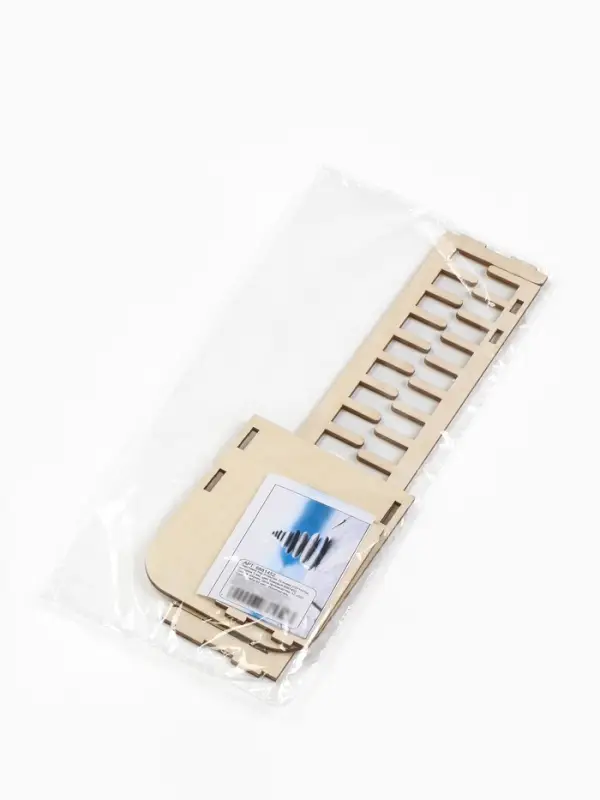 Подставка под открытки 15 ячеек, 8.4&times;27&times;11 см, толщина 3 мм, цвет бежевый