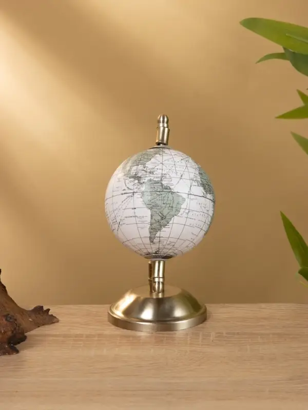 Глобус сувенирный, 10×8×15 см, подставка металл