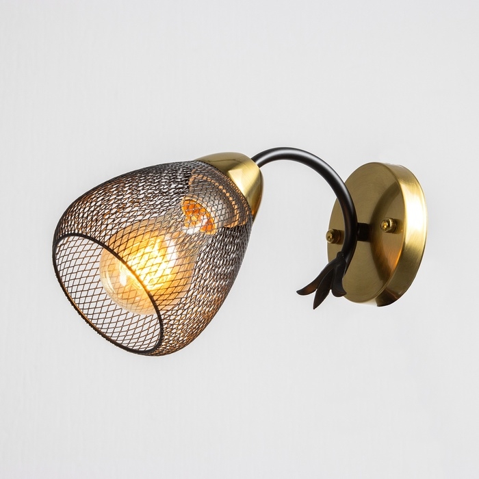 Бра Бра "Дассе" 1хЕ27 40Вт черно-бронзовый 24х13х14 см