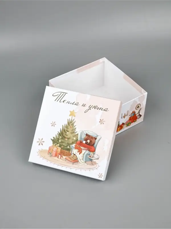 Набор подарочных коробк 5 в 1 «Уютный Новый год», 14×14×8–22×22×12 см Набор подарочных коробк 5 в 1 «Уютный Новый год», 14×14×8–22×22×12 см