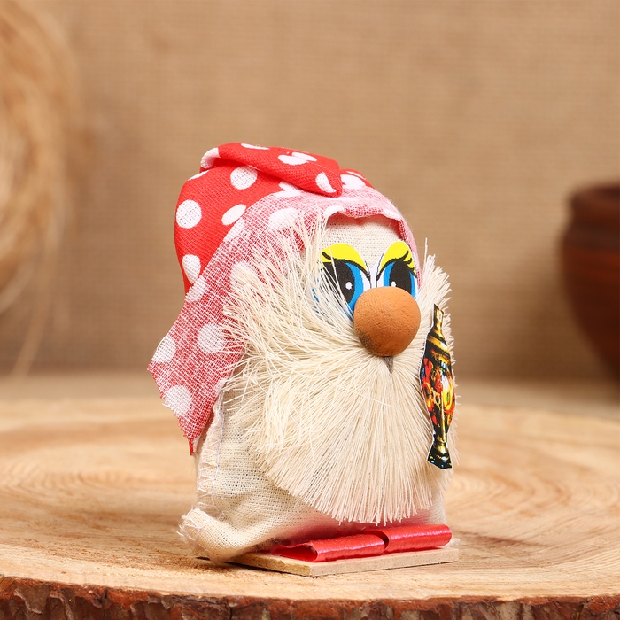 Оберег «Домовой с самоваром», 12 см, микс Оберег «Домовой с самоваром», 12 см, микс