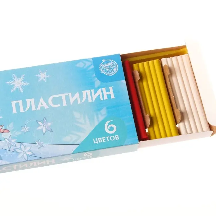 Пластилин 6 цветов 90 г «Эльза, Холодное сердце» Пластилин 6 цветов 90 г «Эльза, Холодное сердце»
