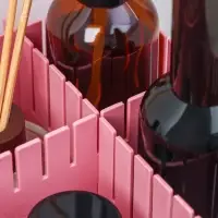 Разделитель для ящиков, 4 шт., 37&times;7 см, розовый