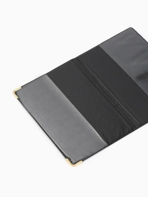 Обложка для паспорта, с гербом, 9.5&times;0.5&times;13.5 см, МИКС