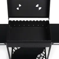 Мангал GrilMe MAX, 115&times;35&times;83 см, сталь 2 мм, термометр, 2 полки, колёса