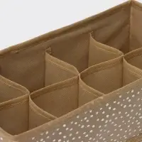 Органайзер для хранения белья Доляна Points, 8 ячеек, 28&times;14&times;10 см, бежевый