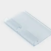 Ценникодержатель на крючок, откидной, 7×4 см, цвет прозрачный