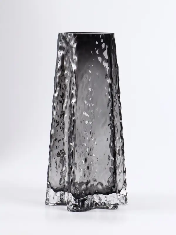 Ваза «Руджеро», 25×12.5 см, стекло, чёрная