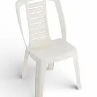 Стул садовый Decorona DeRiviera, 49.5&times;50&times;88 см, пластиковый, белый