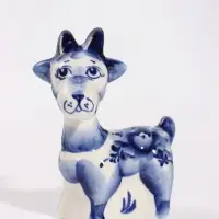 Фигурка фарфоровая &laquo;Коза Ляля&raquo;, 9&times;7&times;5 см