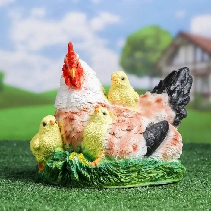 Садовая фигура из полистоуна &laquo;Курица Наседка&raquo;, 27&times;20&times;22 см
