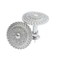 Держатель для штор CAPPIO KS030, d=95 мм, цвет серебро, 2 шт.