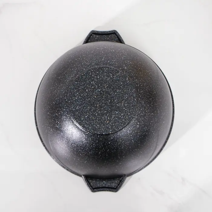 Казан Мечта &laquo;Гранит Star&raquo;, 5 л, литые ручки, антипригарное покрытие, стеклянная крышка, литой алюминий, тёмно-синий