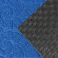 Коврик придверный Доляна &laquo;Восточная сказка&raquo;, влаговпитывающий, без окантовки, 40&times;60 см, синий