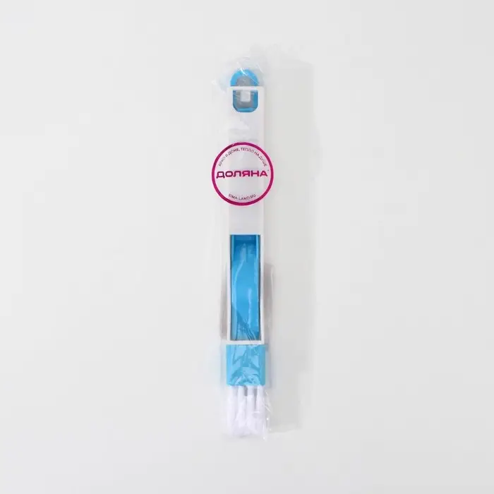 Щётка-кисть для очистки окон и узких проёмов Доляна, с совочком и скребком, для труднодоступных мест, МИКС