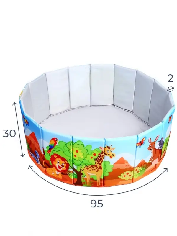 Сухой бассейн  Сухой бассейн "Сафари", складной, без шариков ДМФ-МК-02.61.02