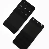Застёжка для бюстгальтера, удлинитель, 3 ряда 3 крючка, 5&times;10.5 см, 3 шт.