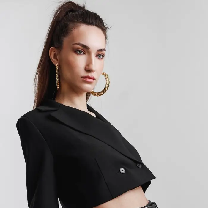 Серьги-кольца «Цепь», d=8 см, цвет золото Серьги-кольца «Цепь», d=8 см, цвет золото