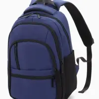 Рюкзак школьный, 2 отделения, 5 карманов, водонепроницаемое дно, 26&times;14&times;39 см, синий