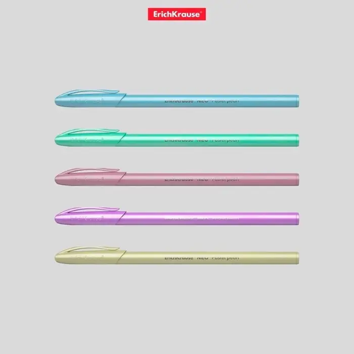 Ручка шариковая ErichKrause Neo Pastel Pearl, перламутровый корпус, игольчатый узел 0.7 мм, чернила синие, длина письма 1000 метров, МИКС Ручка шариковая ErichKrause Neo Pastel Pearl, перламутровый корпус, игольчатый узел 0.7 мм, чернила синие, длина письма 1000 метров, МИКС