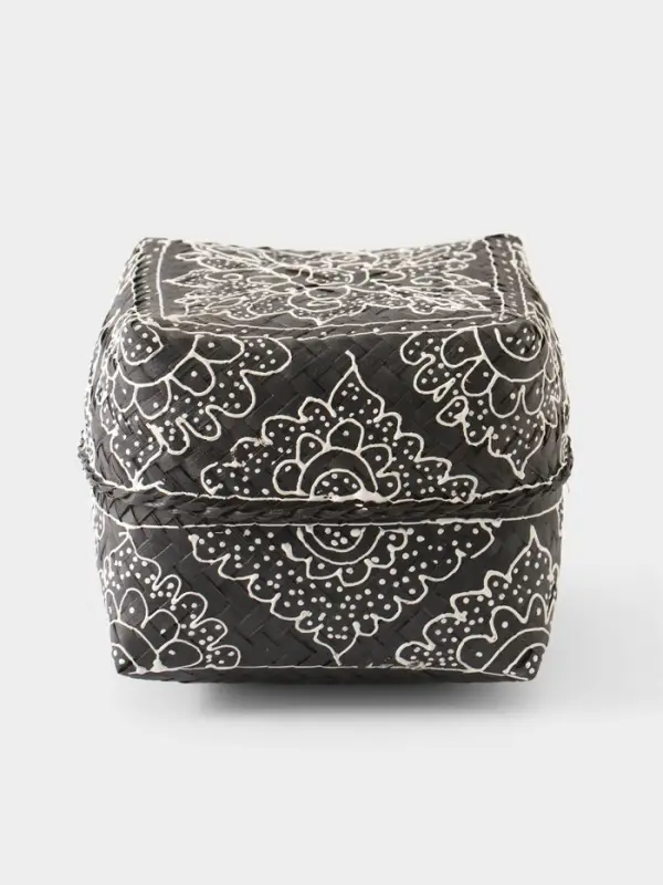 Корзинка плетёная &laquo;Бонтанг&raquo;, 16&times;16&times;12 см, бамбук, тёмная