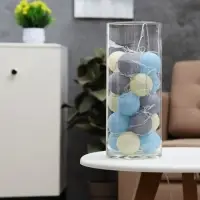 Гирлянда &laquo;Нить&raquo; 5 м с насадками &laquo;Клубки небесные&raquo;, IP20, прозрачная нить, 20 LED, свечение тёплое белое, 220 В