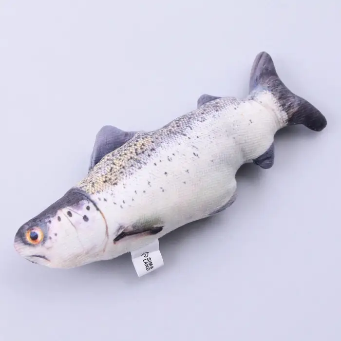 Игрушка для кошек с мятой «Лосось» из текстиля, 20 см Игрушка для кошек с мятой «Лосось» из текстиля, 20 см