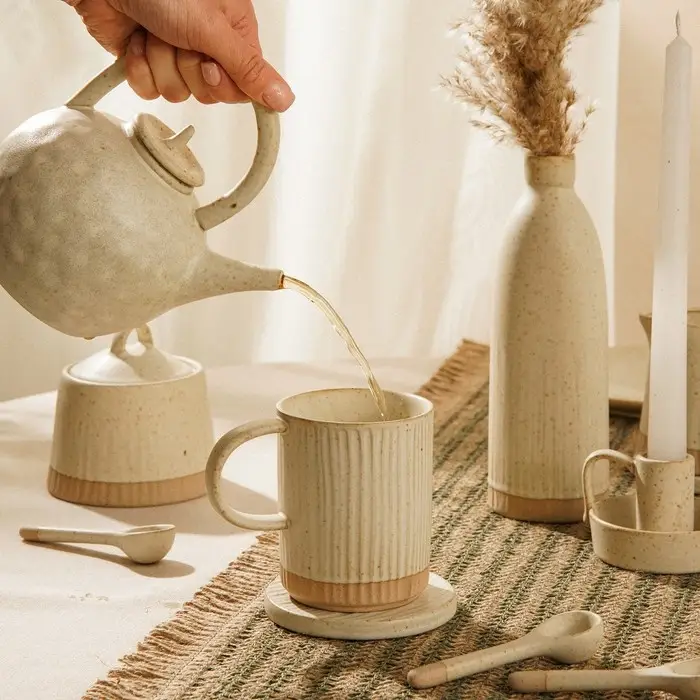 Заварочный чайник SL Home &laquo;Виенто&raquo;, 650 мл, 15&times;12&times;16.5 см, керамика, бежевый