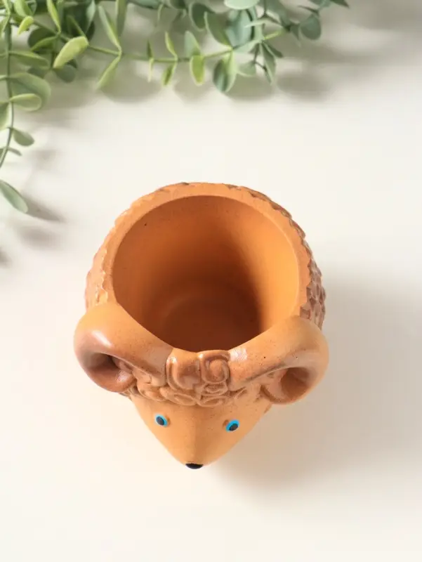 Подставка для мелочей &laquo;Баран&raquo;, 10.5&times;9.5 см, коричневая