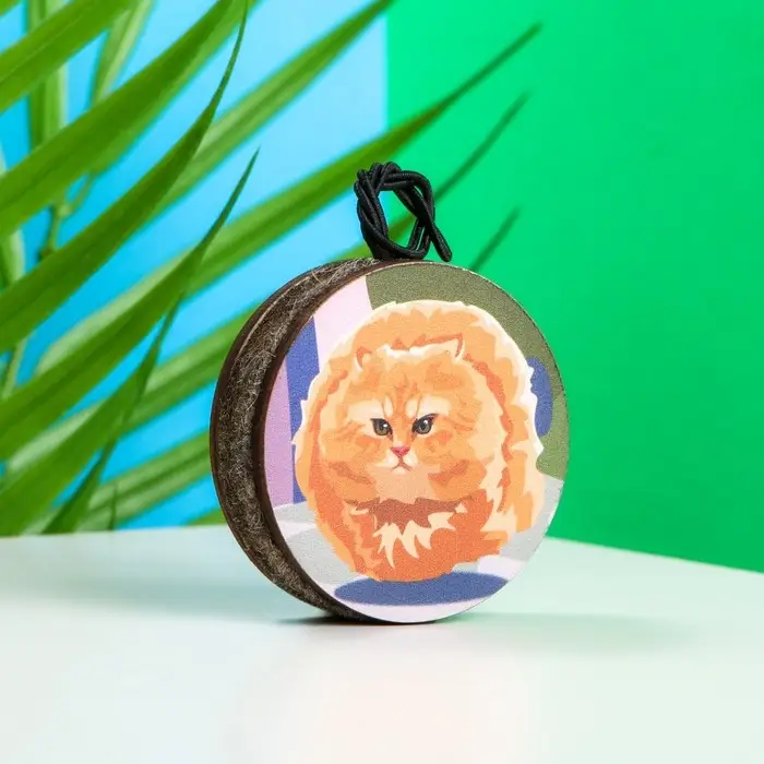 Подвеска автомобильная Grand Caratt Летающий кот, дерево, войлок Подвеска автомобильная Grand Caratt Летающий кот, дерево, войлок