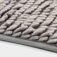 Коврик для дома Доляна &laquo;Букли длинные&raquo;, 40&times;60 см, длина букли 2 см, светло-серый