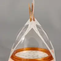 Коробка подарочная с куполом &laquo;Горошек мятный&raquo;, 11.5&times;12&times;15.5 см