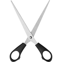 Ножницы Выбор есть 180 мм с пластиковыми ручками, цвет черный