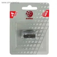 Точилка GLOBUS, 1 отверстие, металлическая