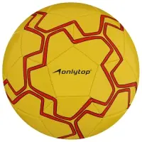 Футбольный мяч ONLYTOP, машинная сшивка, 32 панели, р. 5, PVC, МИКС