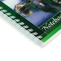 Записная книжка А6, 80 листов в клетку на гребне "Пейзажи", обложка мелованный картон, блок офсет