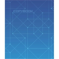 Тетрадь общая А5,48л,кл,скоб,блок-офсет-2 Attache Alpha син/зелен вассорт