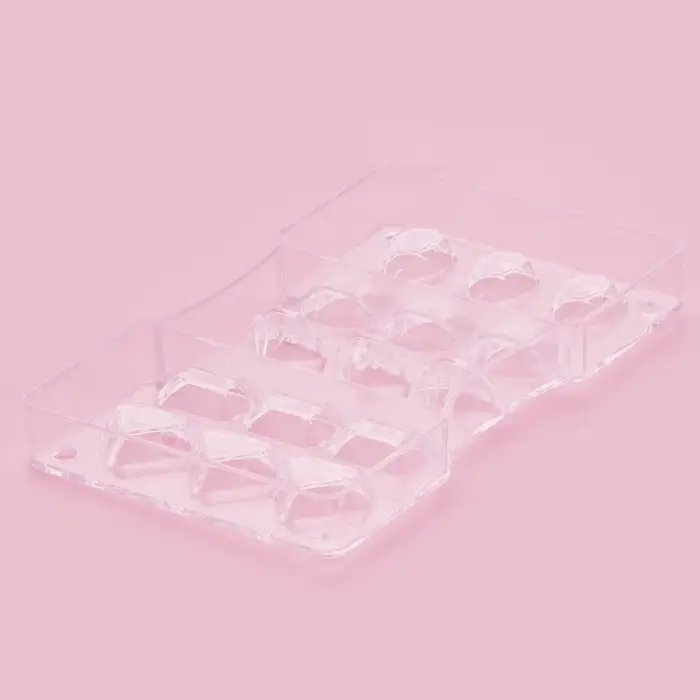 Форма для конфет и шоколада &laquo;Самоцветы&raquo;, 15 ячеек, 20&times;12&times;2.5 см, пластик, прозрачная