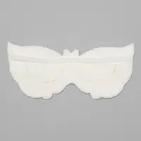 Маска для области вокруг глаз, с резинкой, 19.5&times;9.5 см, белая