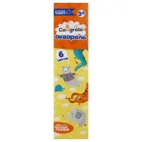 Акварель Calligrata, 6 цветов, без кисти, картон