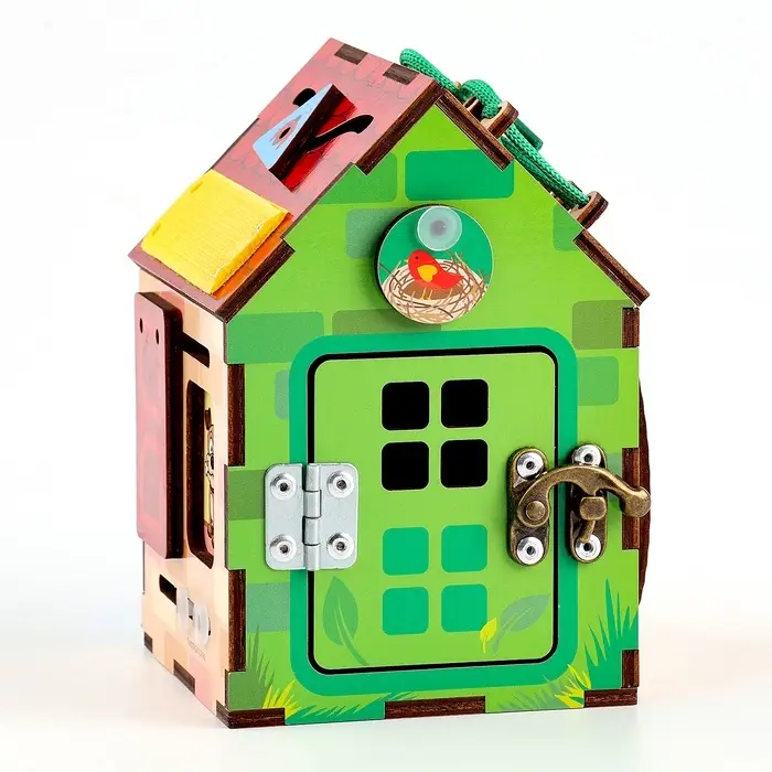 Бизиборд деревянный для детей, МИКС