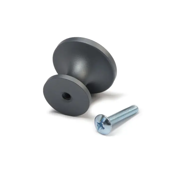 Ручка-кнопка CAPPIO RK148, d=30 мм, цвет графит