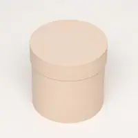 Набор шляпных подарочных коробок 5 в 1, коричневый, 23&times;23-14&times;14 см