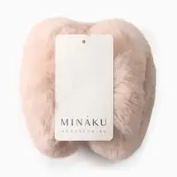 Меховые наушники MINAKU складные, цв.бежевый р-р 54-58