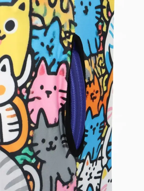 Чехол для чемодана &laquo;Котики&raquo;, 20", разноцветный