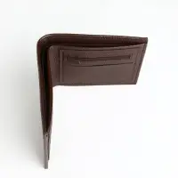 Портмоне мужское &laquo;Исам&raquo;, без застёжки, отдел для карт, монет, коричневое