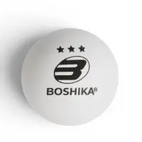 Набор мячей для настольного тенниса BOSHIKA Expert 3*, d=40+ мм, 6 шт., цвет белый