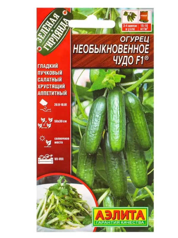 Набор семян Огурец пучковый, 10 сортов