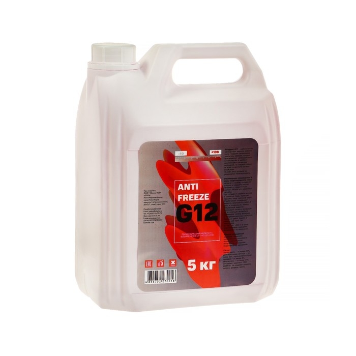 Антифриз G12 красный, -40, 5 кг Антифриз G12 красный, -40, 5 кг